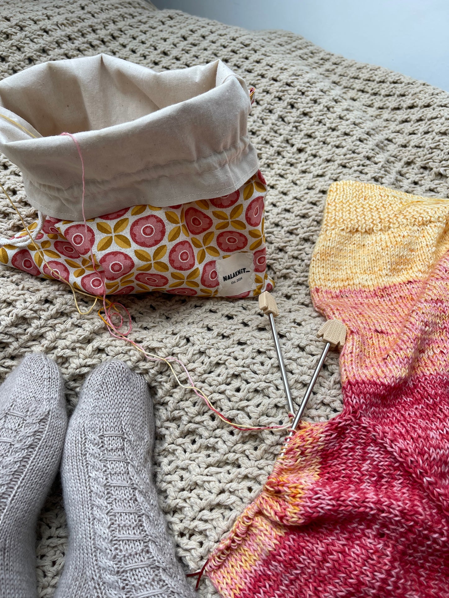 Soft Petals Zugbandbeutel | Auslaufmodell