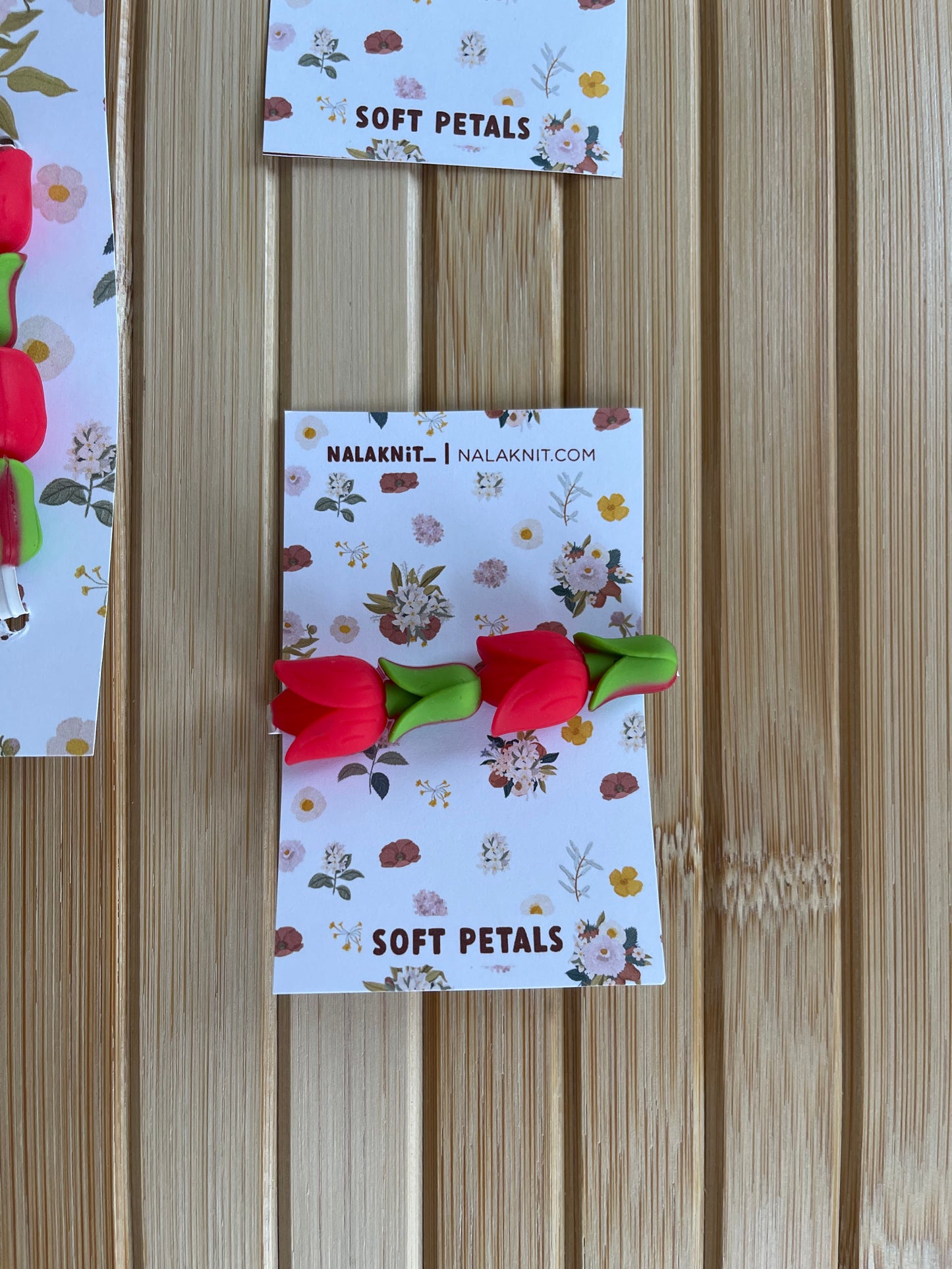 Soft Petals knitting accessories
