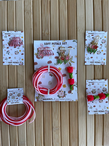 Soft Petals knitting accessories