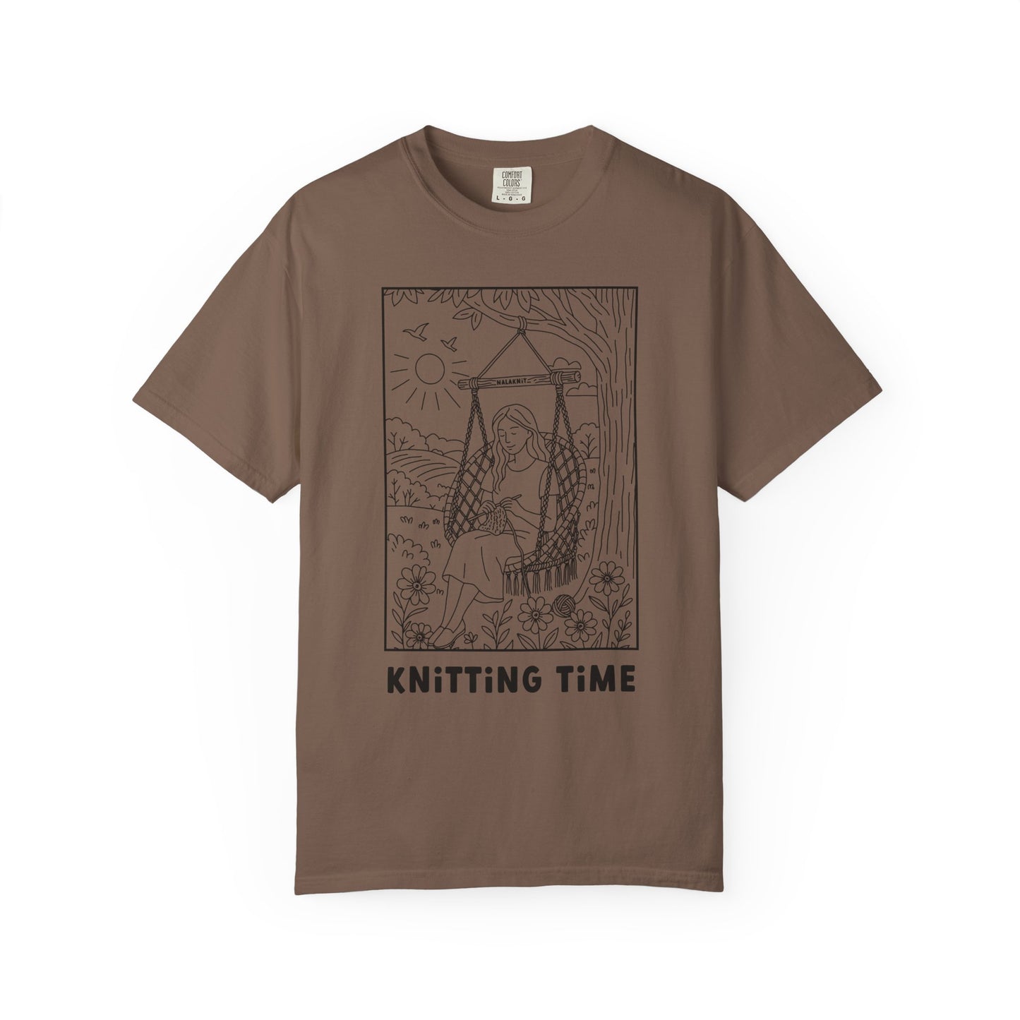 Knitting time T-Shirt Espresso