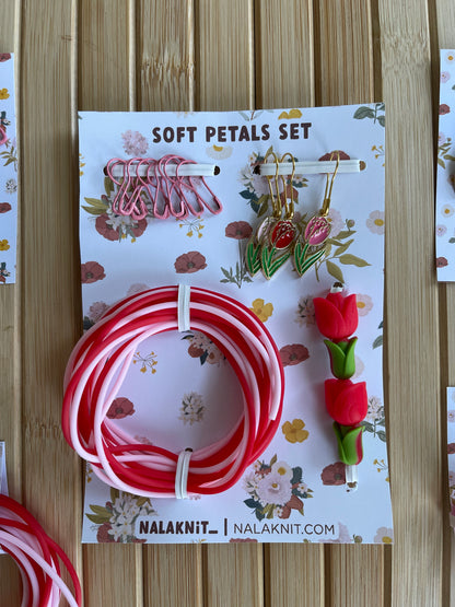 Soft Petals knitting accessories