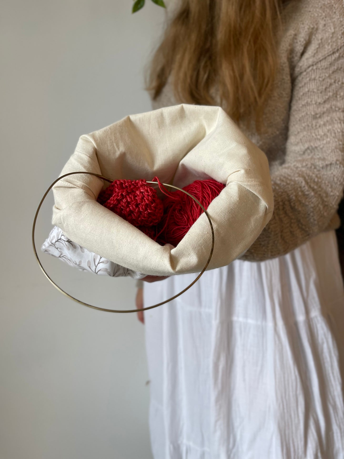 Cashmere Sweater Zugbandbeutel