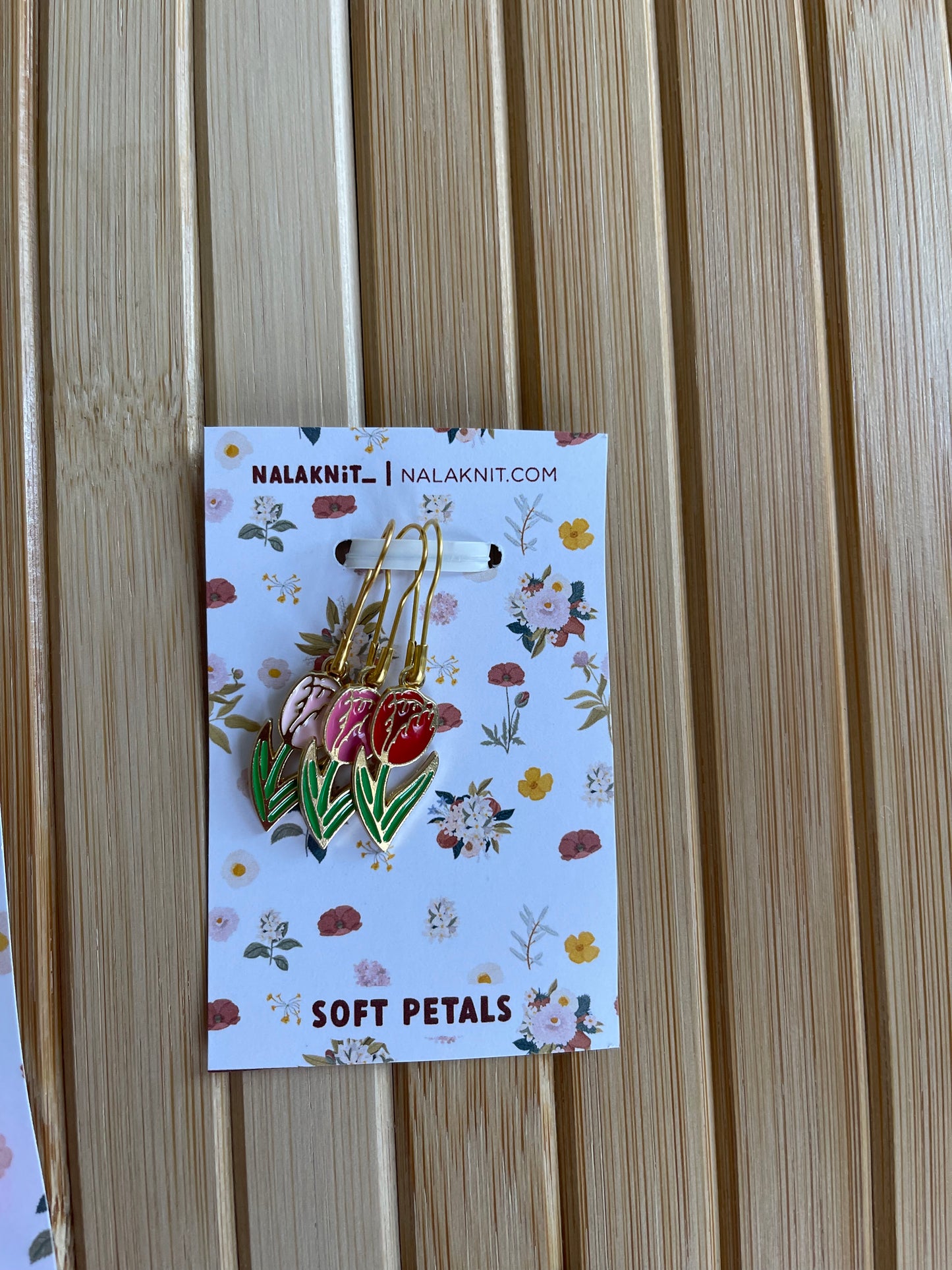Soft Petals knitting accessories