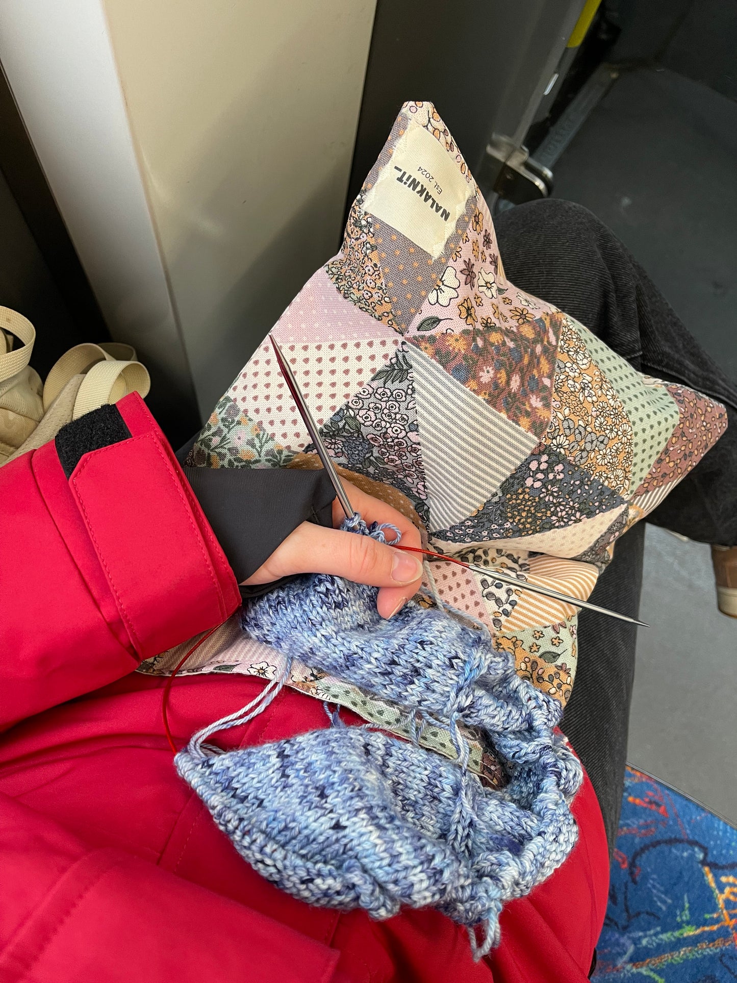 Floral Crush Drawstring Bag