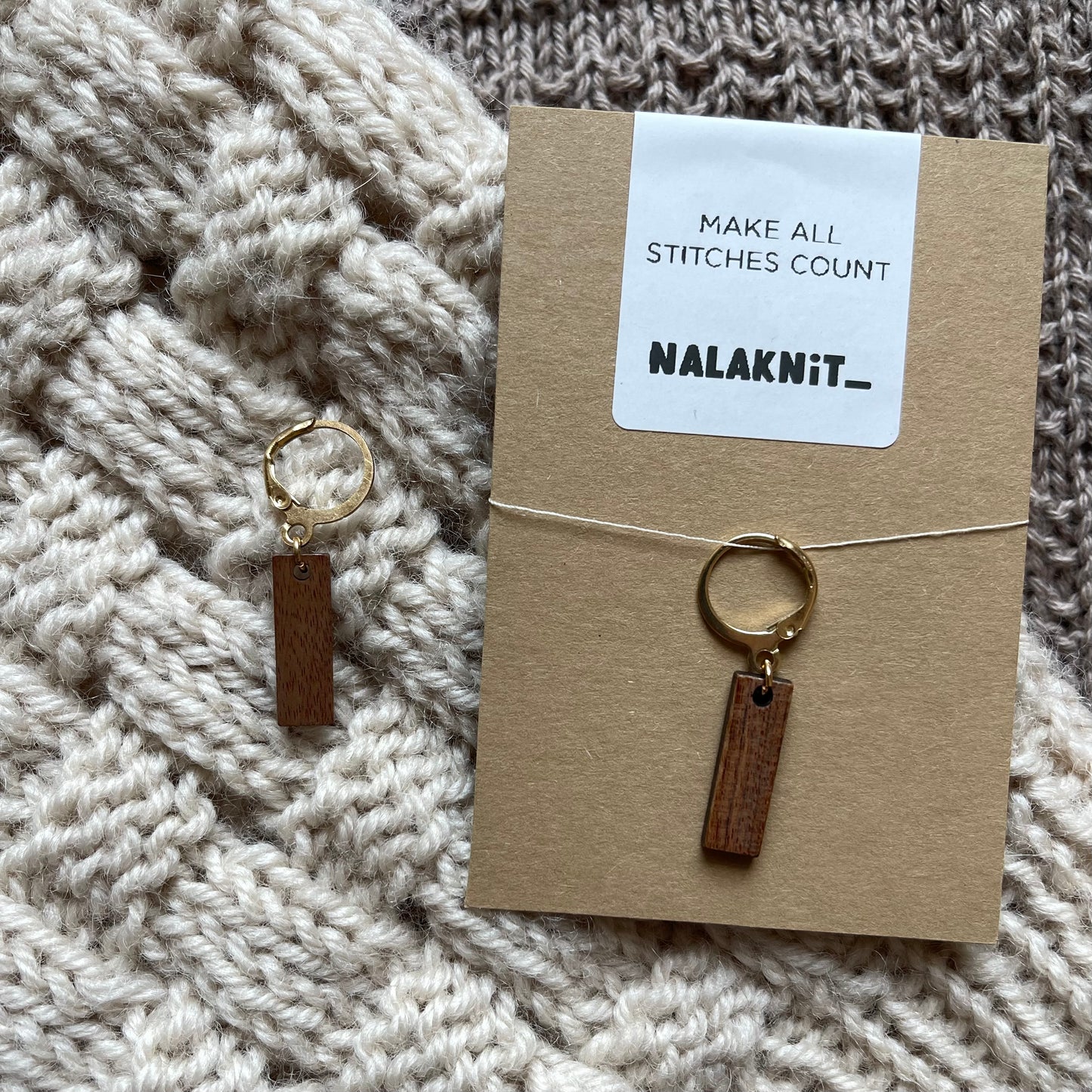 WOODEN STITCH MARKER