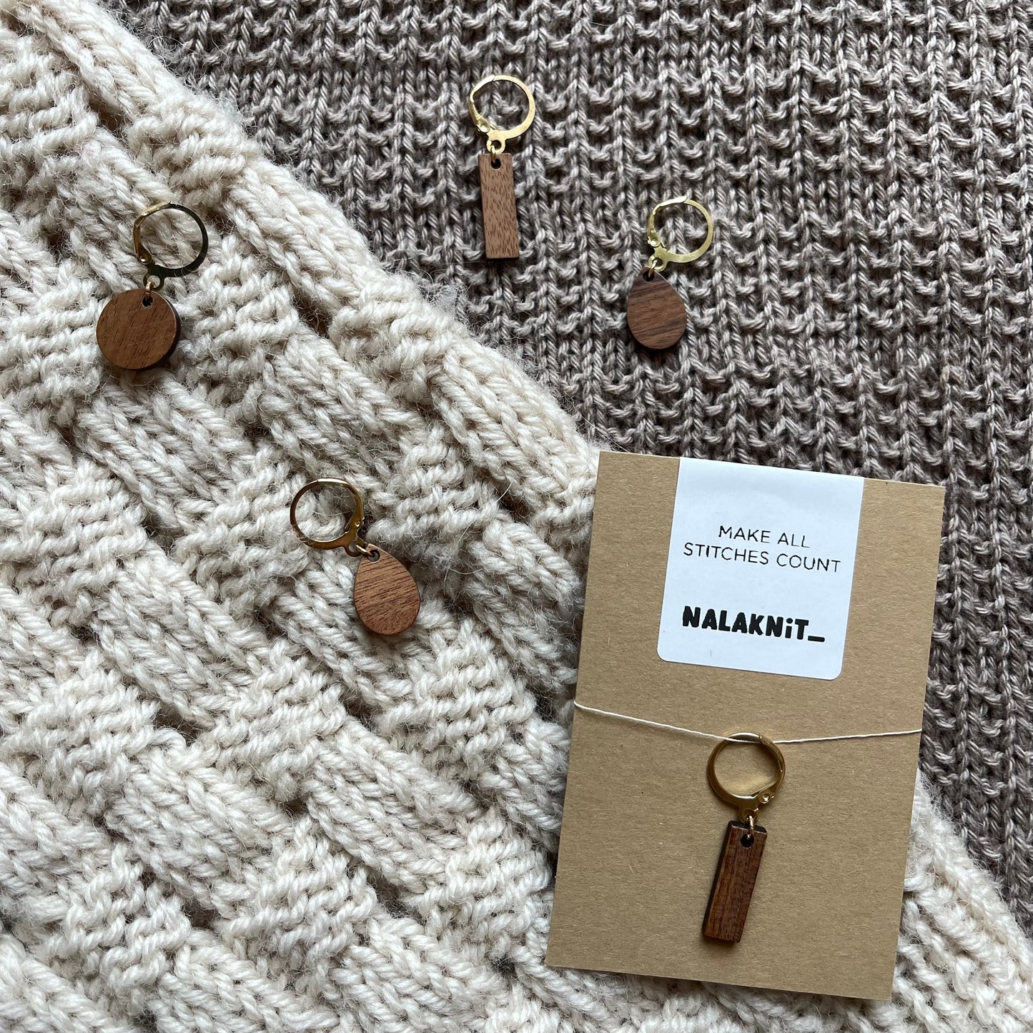 WOODEN STITCH MARKER