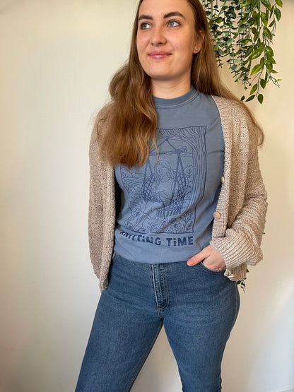 Knitting Time T-Shirt Blue Jean