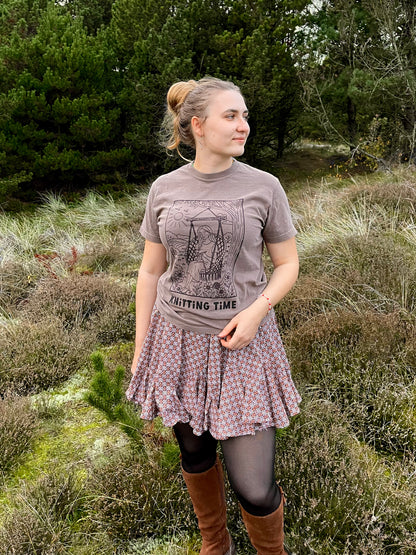 Knitting time T-Shirt Espresso
